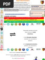 L10,11,12 - Reversible Reactions and Equilibrium