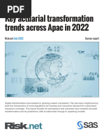 Key Actuarial Transformation Trends Across Apac in 2022