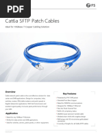 13 Cat6a SFTP Patch Cables