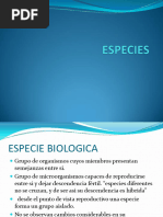 Especies