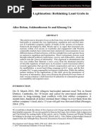 Beban Et Al., 2017. From Force To Legitimation - Rethinking Land Grabs in Cambodia