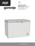 Manual de Utilizare Lada Frigorifică Gorenje