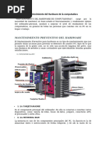 Mantenimiento Del Hardware de La Computadora