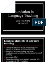 Foundation To Language Teaching