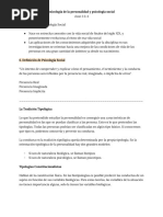 Psicología de La Personalidad y Psicología Social Clase 3 & 4