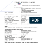 Proposed 2024 - 2025 Academic Calendar