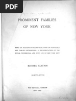 Prominent Families of New York