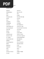 Vocabulary List 3º Eso Unit 1