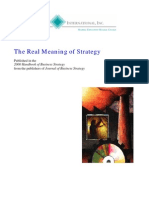 Real Meaning of Strategy