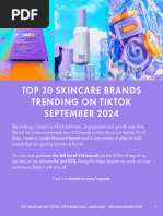 Top 30 Skincare Brands Trending On TikTok September 2024