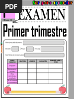 1° Examen Primer Trimestre