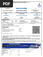 Pygs Ynrk Exp Sleeper Class (SL) : Electronic Reservation Slip (ERS)