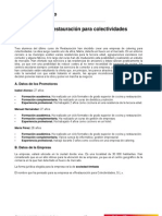 EIE - Caso Practico. Restauracion para Colectividades