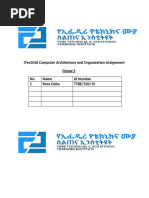 ITec2036 Computer Architecture and Organization Assement