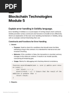 Blockchain Technologies Module 5