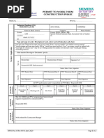 DP818 Att.10 Permit To Work Form Construction Phase