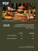 Festive - LUCE Buffet Dinner Menu - 0