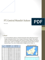 Resume PT. Central Mandiri Sukses