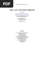 The Law and The Sabbath