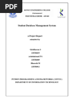 Student DBMS Report