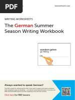 Summer Writing Book German