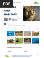 Animals and Habitats British English Student A1 A2