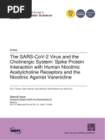 The SARS-CoV-2 Virus and The Cholinergic System Spike Protein Interaction With Human Nicotinic Acetylcholine Receptors and The Nicotinic Agonist Varenicline