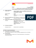 Safety Data Sheet: Latex Beads, Amine-Modified Polystyrene, Fluorescent Orange