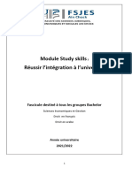 Fascicule Study Skills Volet 1