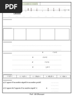 Nombres Relatifs Presentation Et Comparaison Exercices Non Corriges 2 Ma