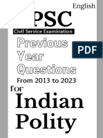 Previous Year Questions: Civil Service Examination