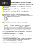 Ejercicios Átomo 4º Eso