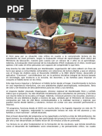 El Perú Pasa Por Su Situación Más Crítica en Cuanto A La Comprensión Lectora en Los Estudiantes de Nivel Primario