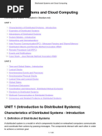 Distributed Systems and Cloud Computing