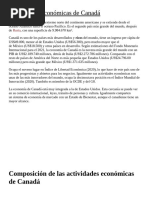 Actividades Económicas de Canadá y Brasil