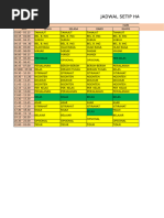 Jadwal Setiap Hari