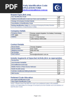 Eligible Party Identification Code Form V4