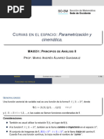 Funciones Vectoriales y Curvas en El Espacio