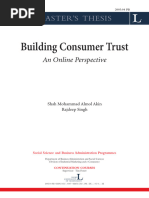 2005 - Building Consumer Trust An Online Perspective