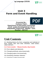 Unit 3 Form and Event Handling