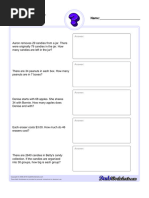 Mixed All Operations Word Problems One v1 2