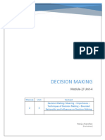 Module 2 Unit 4 Decision Making