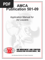 Amca - 501 Application Manual For Air Louvers