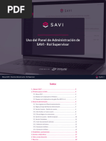 SAVI - Manual Panel Administracion - Supervisor