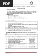 Probability and Statistics & Complex Variables