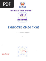 1st UnitFundamentals of Yoga PDF