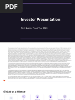 GitLab Investor Presentation - Q1-FY23