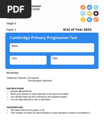 Cambridge Stage 3 Mathematics Paper 1