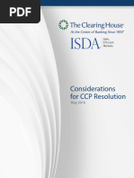 TCH Isda White Paper Considerations For CCP Resolution1