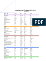 Extra-Curricular Jan 2012 Update